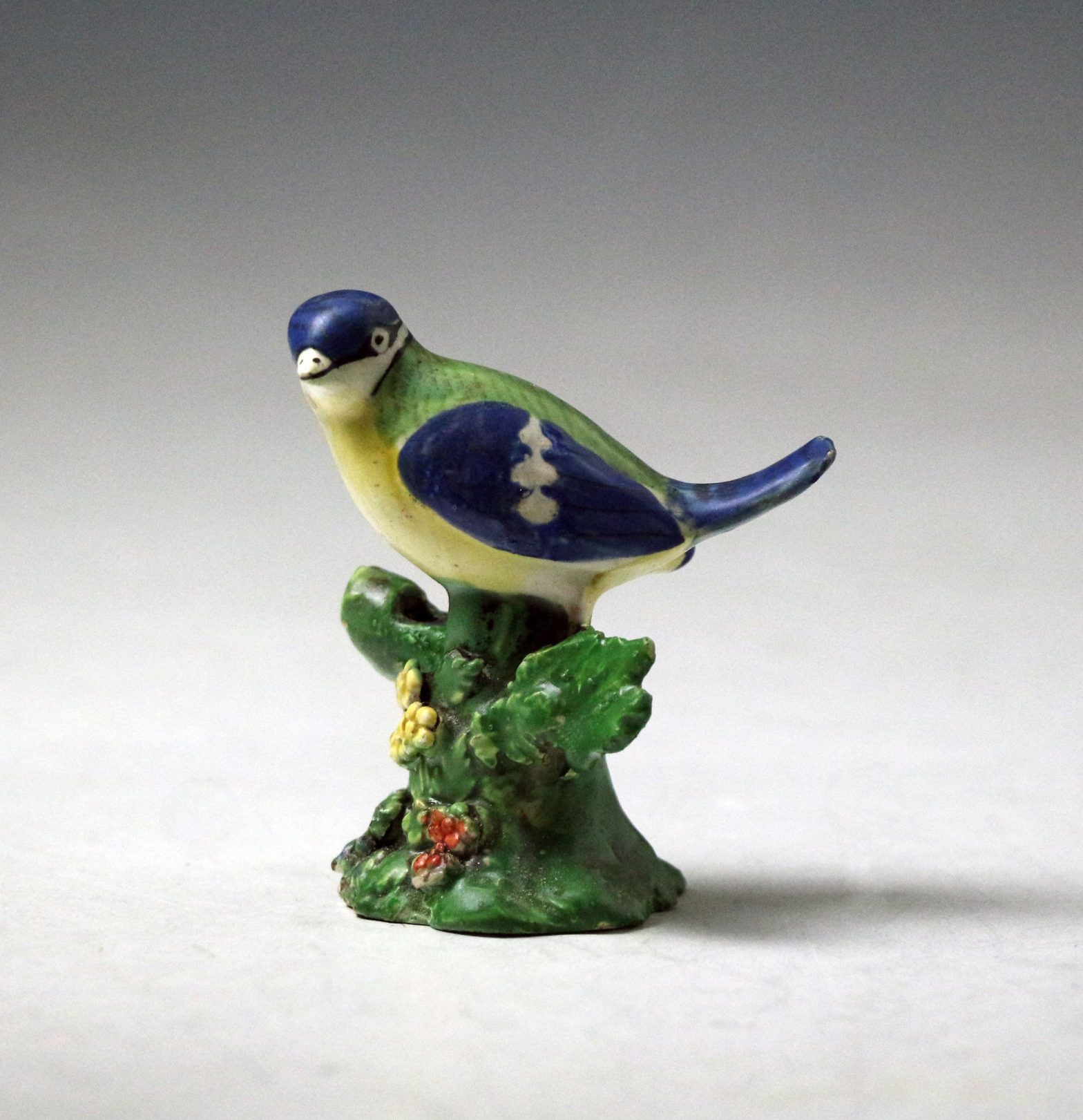 Staffordshire pottery bird whistle with bocage leaf antique period ...