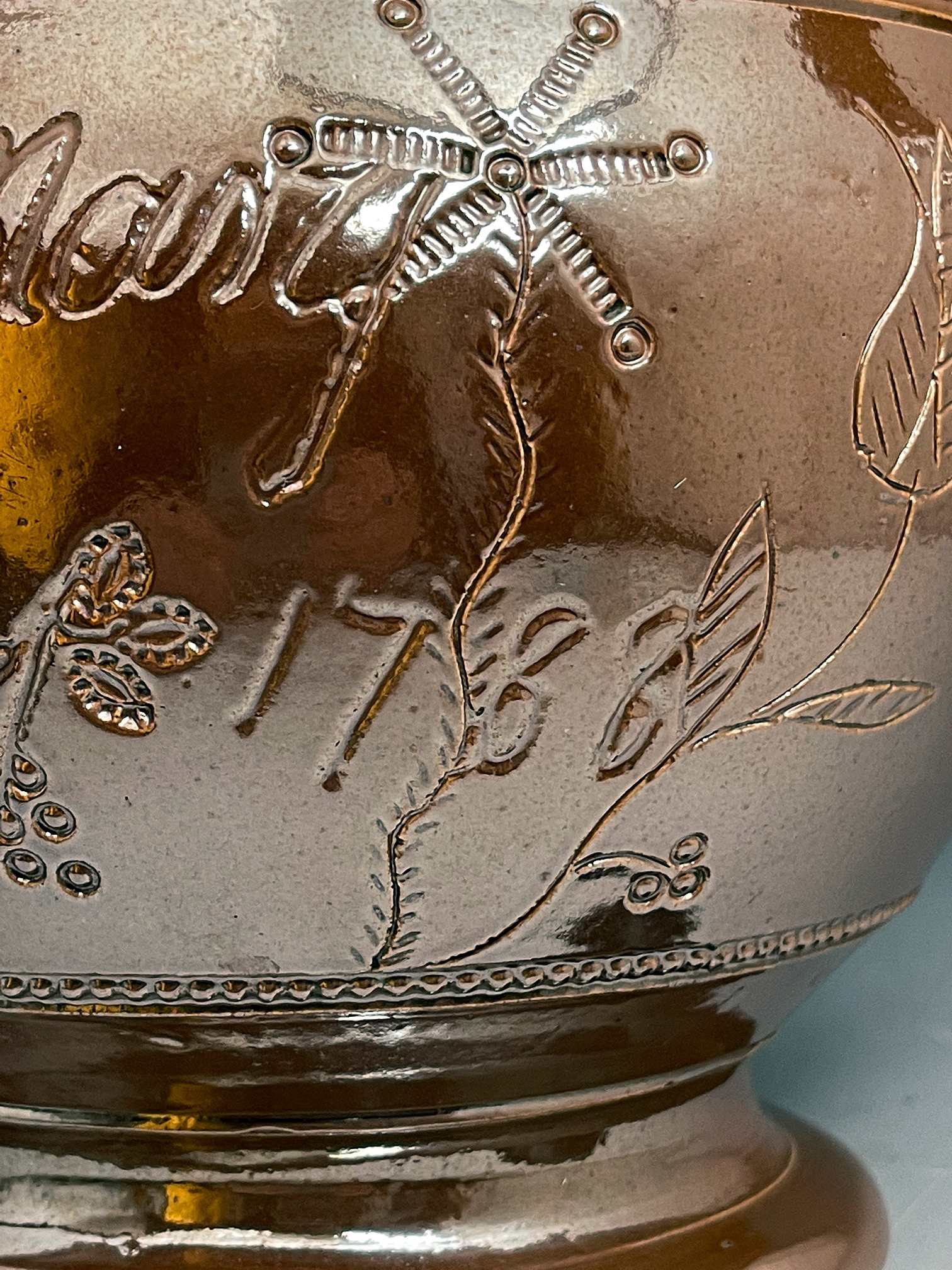 Nottingham stoneware salt glazed loving cup dated 1788 and named. - John  Howard