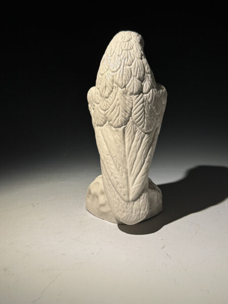 Staffordshire Pottery salt glazed hawk figure