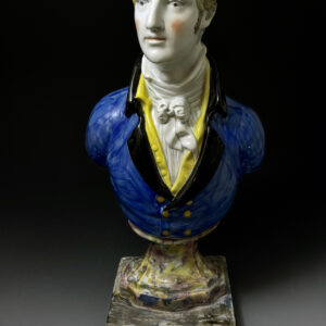 Staffordshire pottery pearlware glazed large scale bust of Sir Francis Burdett circa 1815