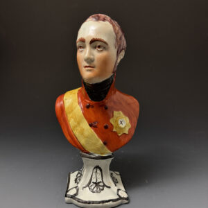 Staffordshire  impressed Tittensor pottery pearlware bust of a Sir John Moore circa 1815